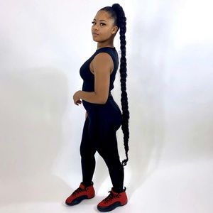 All in one black jumpsuit